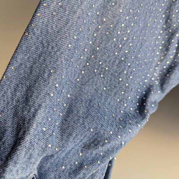 Young Fabulous and Broke Rhinestone Twist Front Blouse - Picture 7 of 8